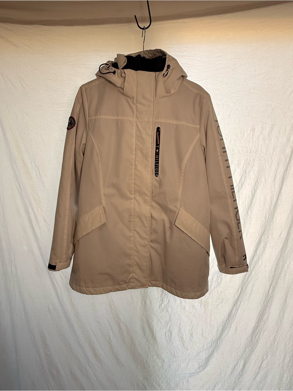 Tommy Hilfiger Women’s Cream Hooded Jacket